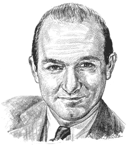 Drawing of Bob Rose, by John Hagner