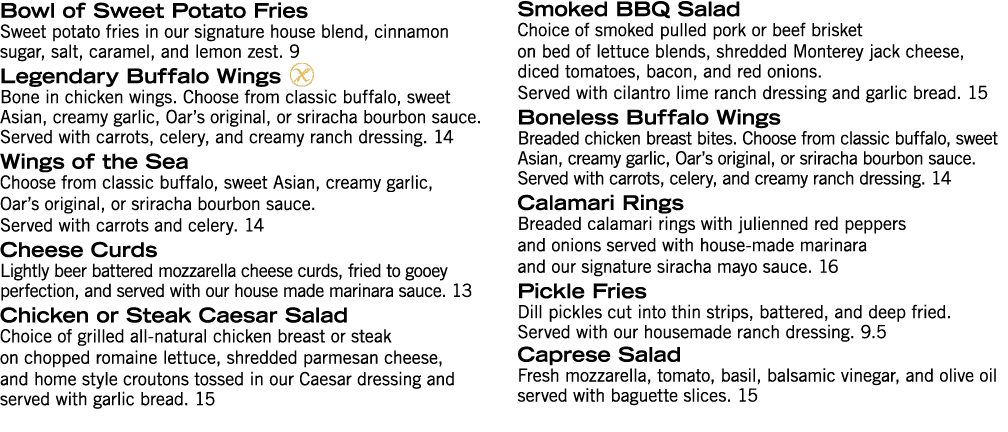 Bowl of Sweet Potato Fries Sweet potato fries in our signature house blend, cinnamon sugar, salt, caramel, and lemon    