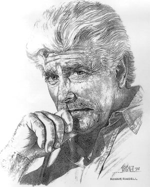 Drawing of Ronnie Rondell by John Hagner