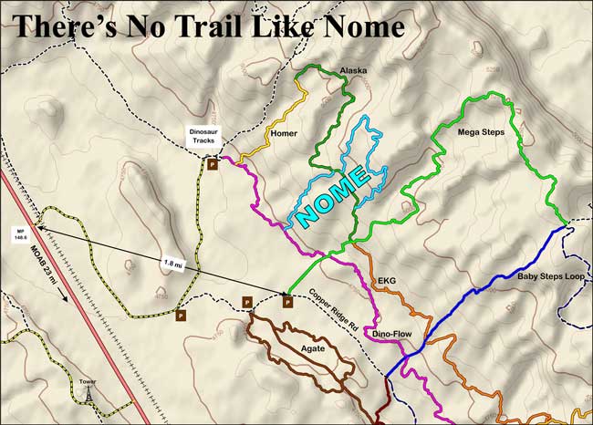 Nome trail map