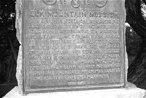 Elk Mountain Mission  1854